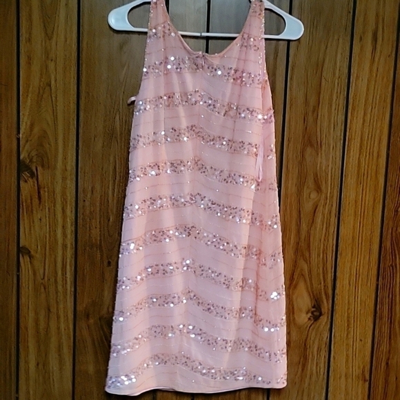 Hailey Logan by Adrianna Papell Pink Sequin  Dress New with tags Size 9/… - Picture 3 of 9